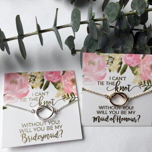 Two Bridesmaid/Maid of Honor Proposal, NWOT